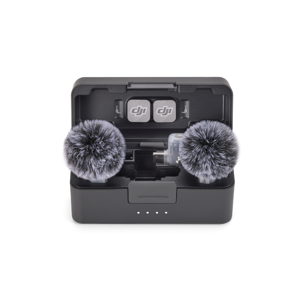 DJI MIC Mini 2 (2 TX + 1 Mobile RX+Charg Case), Empfänger, Sender, Ladeschale, Funkmikrofonsystem