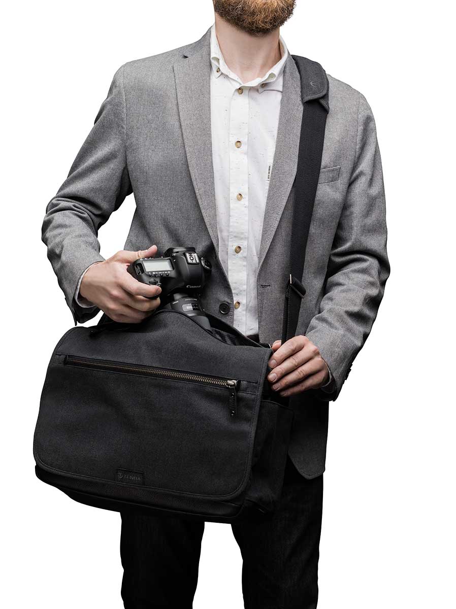 Tenba Tasche Cooper 15 Slim grau Canvas 0816779020350