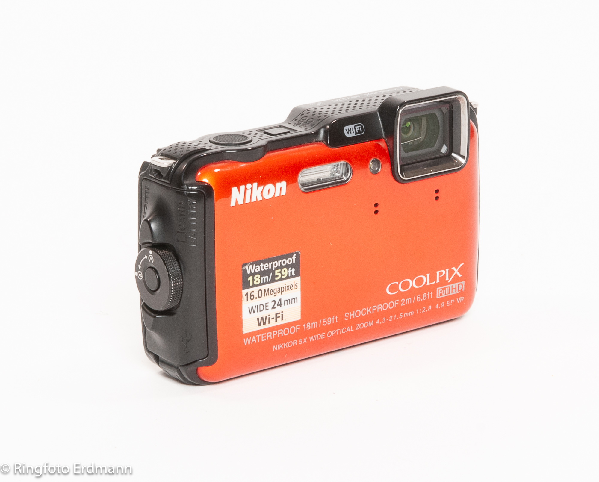 Nikon Coolpix AW120 orange - gebraucht