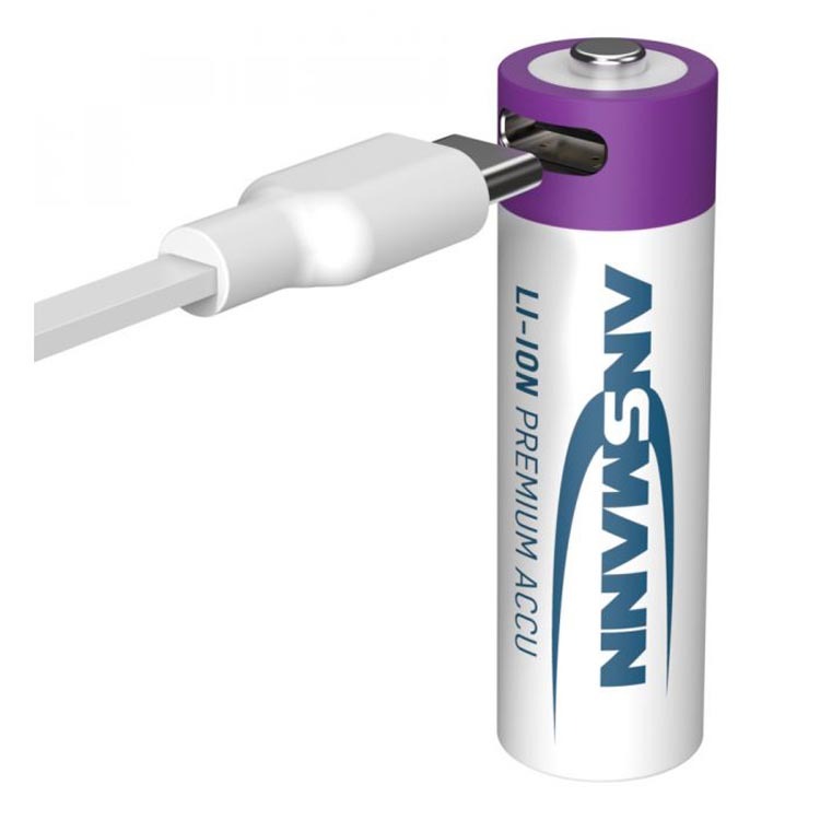 Ansmann Akku Mignon AA 2000 4er - Typ USB C (1800mAh) 4013674193974