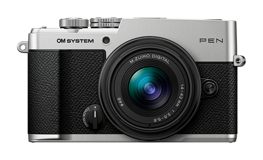 OM SYSTEM PEN &14,42/3,5-5,6 III silber Digitalkamera-Kit