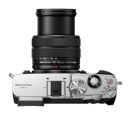 OM SYSTEM PEN &14,42/3,5-5,6 III silber Digitalkamera-Kit