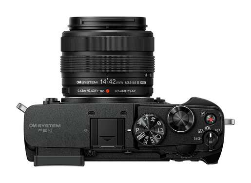 OM SYSTEM PEN mit mit M.Zuiko 14-42/3,5-5,6 III schwarz Kit