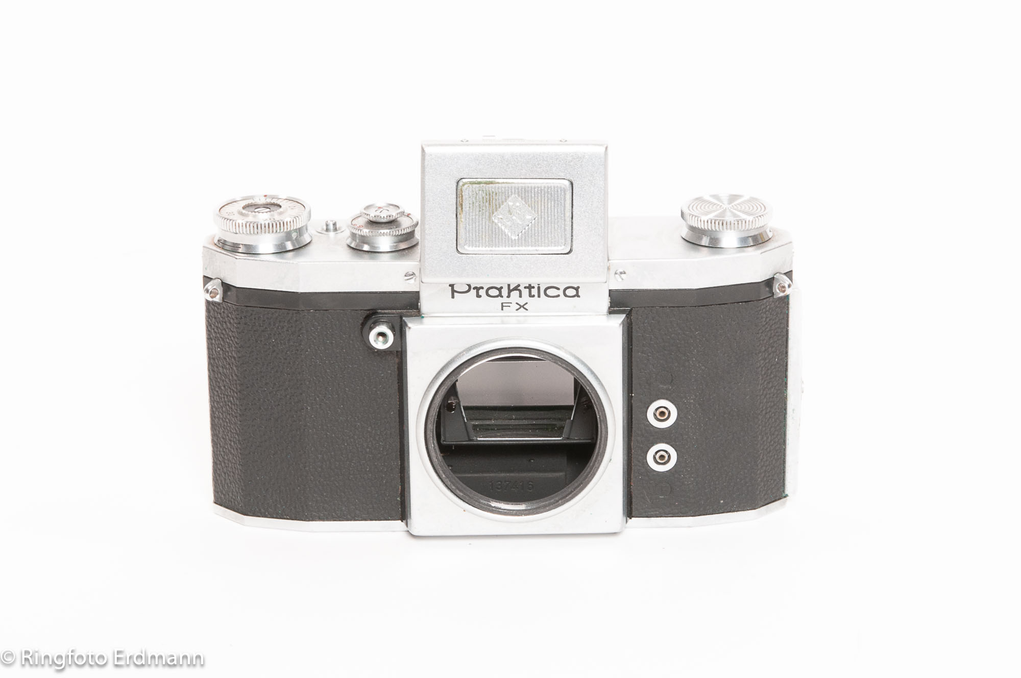 Praktica FX mit Spiegelsucher und Tasche - Auslösung defekt