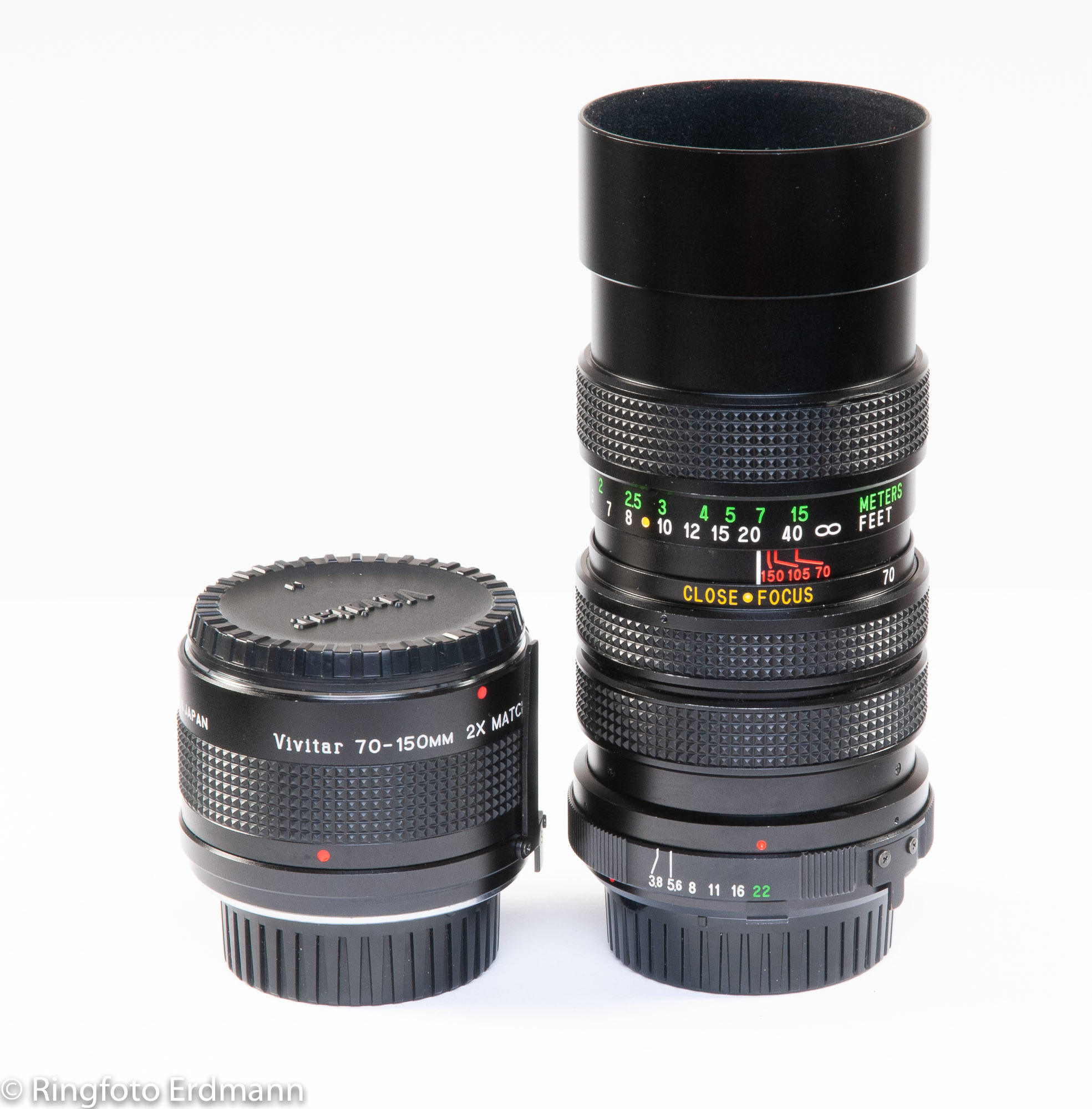 Vivitar 70-150/3,8 (MD) inkl. Vivitar 2x-Konverter - gebraucht 0000000002969