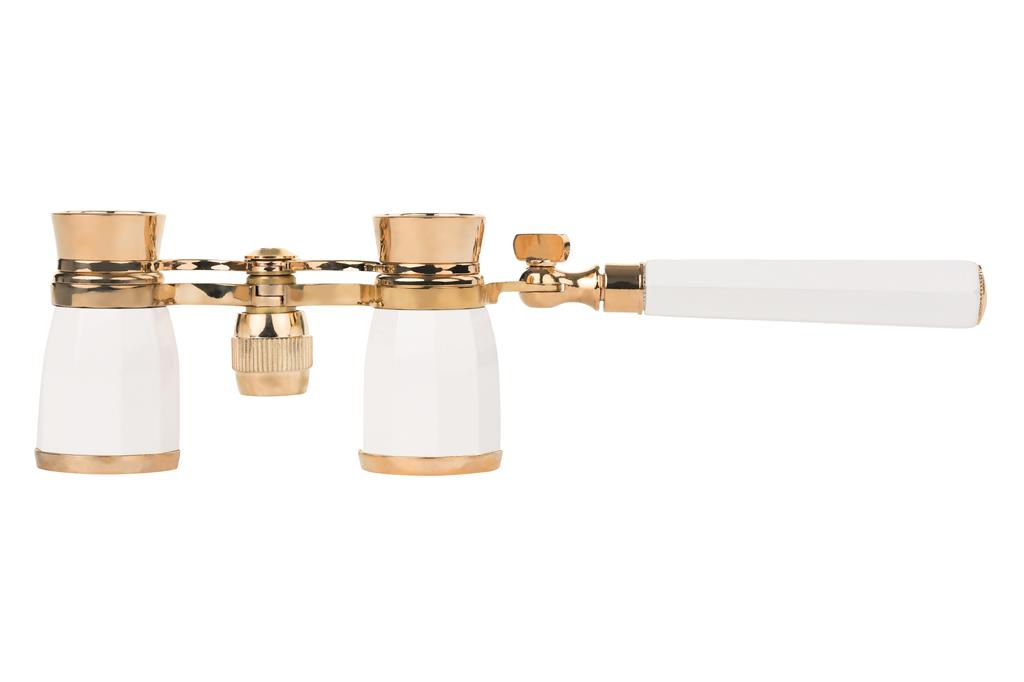 Danubia Opernglas 104 3x25 perlmuttfarben/gold mit Griff 4000461058080