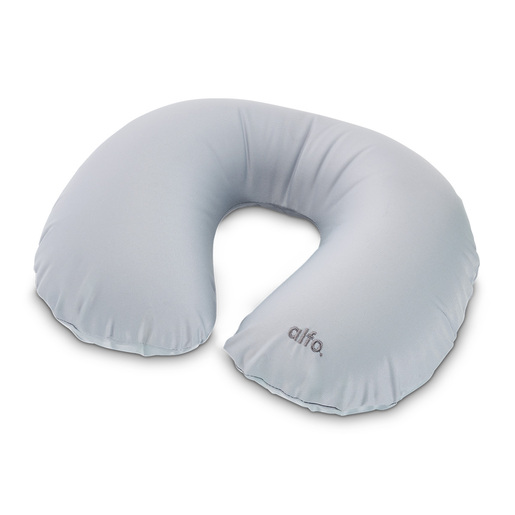 alfo essentials Nackenhörnchen aufblasbar 48x32 cm grau