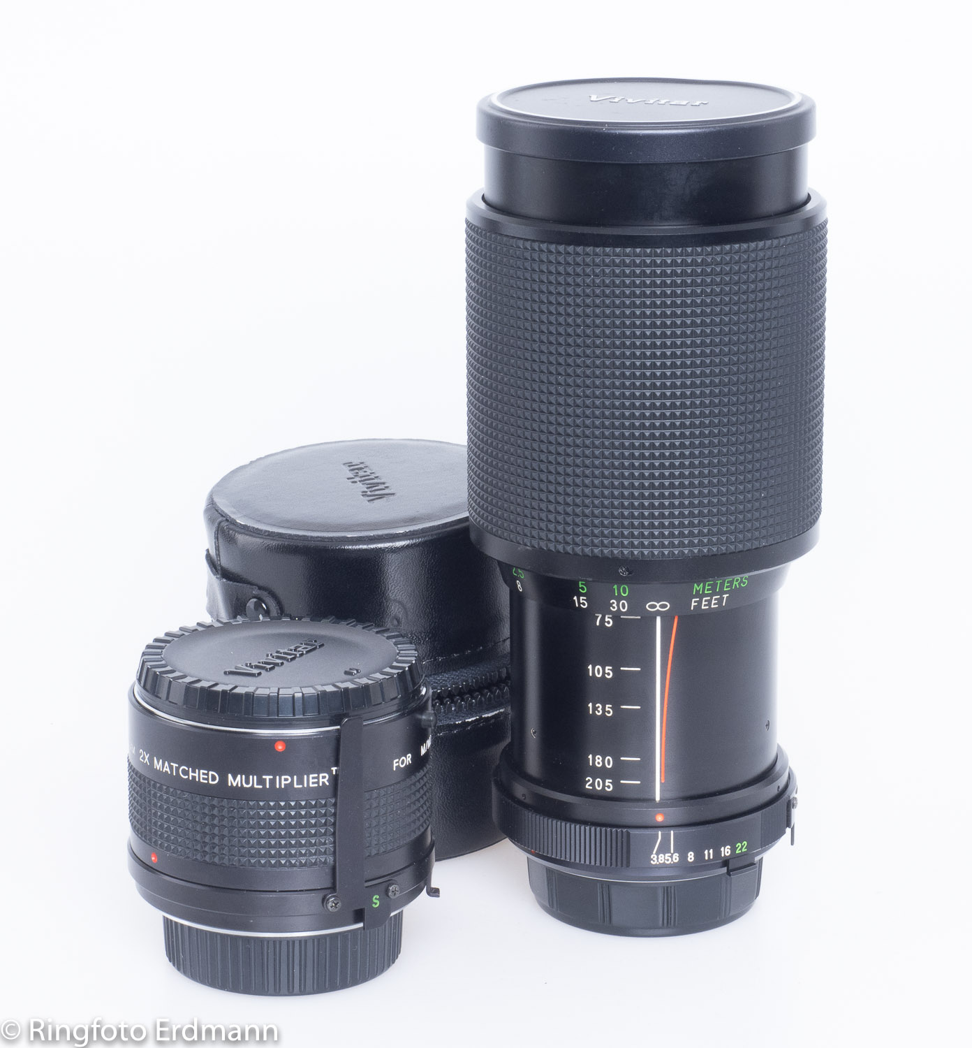 Vivitar 75-205/3,8 MC (MD) inkl. Vivitar 2x-Konverter - gebraucht 0000000002858