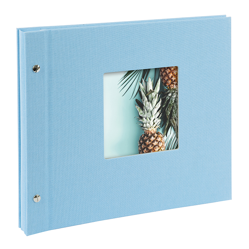 Goldbuch Schraubalbum 30x25cm Bella Vista Himmelblau mit 40 weißen Seiten 4009835268292