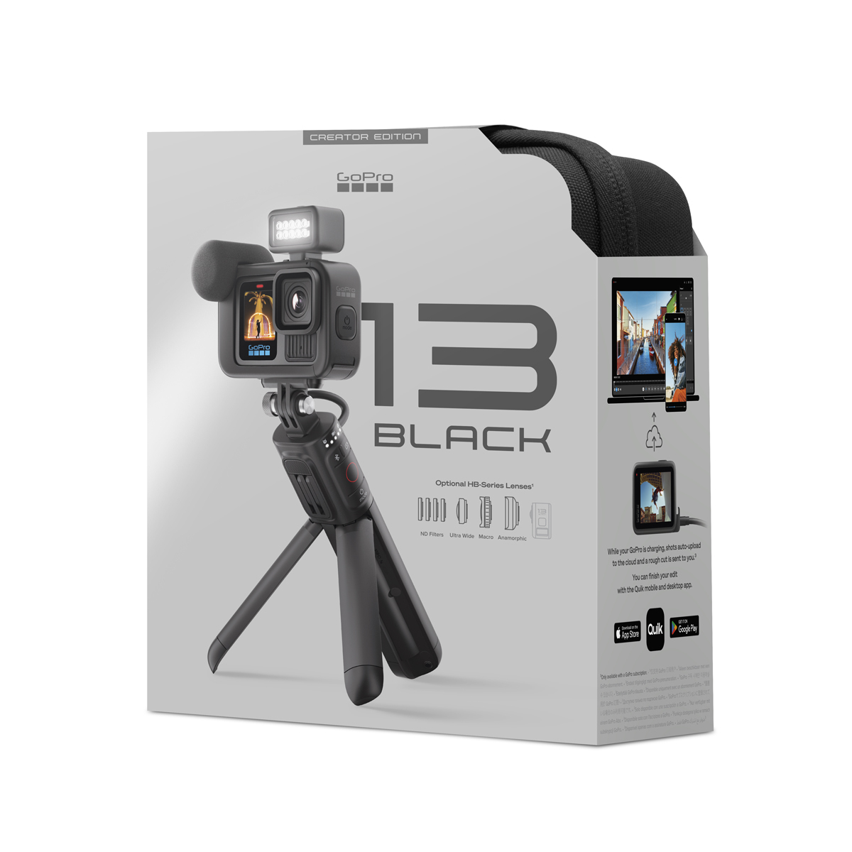 GoPro HERO13 Black Creator Edition inkl. Volta (Akkugriff, Stativ, Fernbedienung) 0810116381661