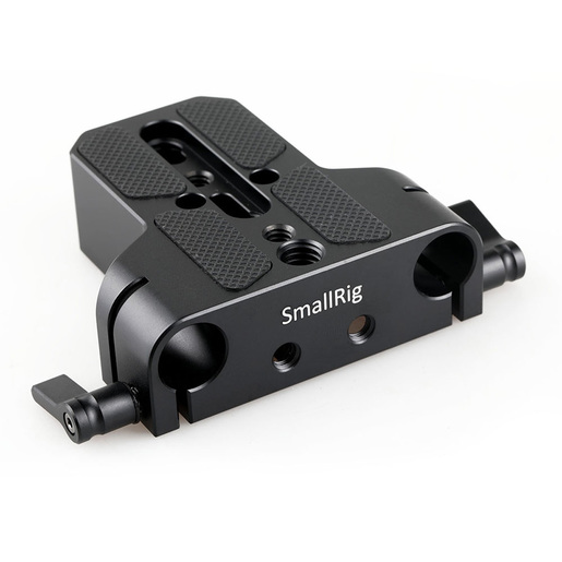 SmallRig 1674 Baseplatte mit zwei 15 mm Rodaufnahmen