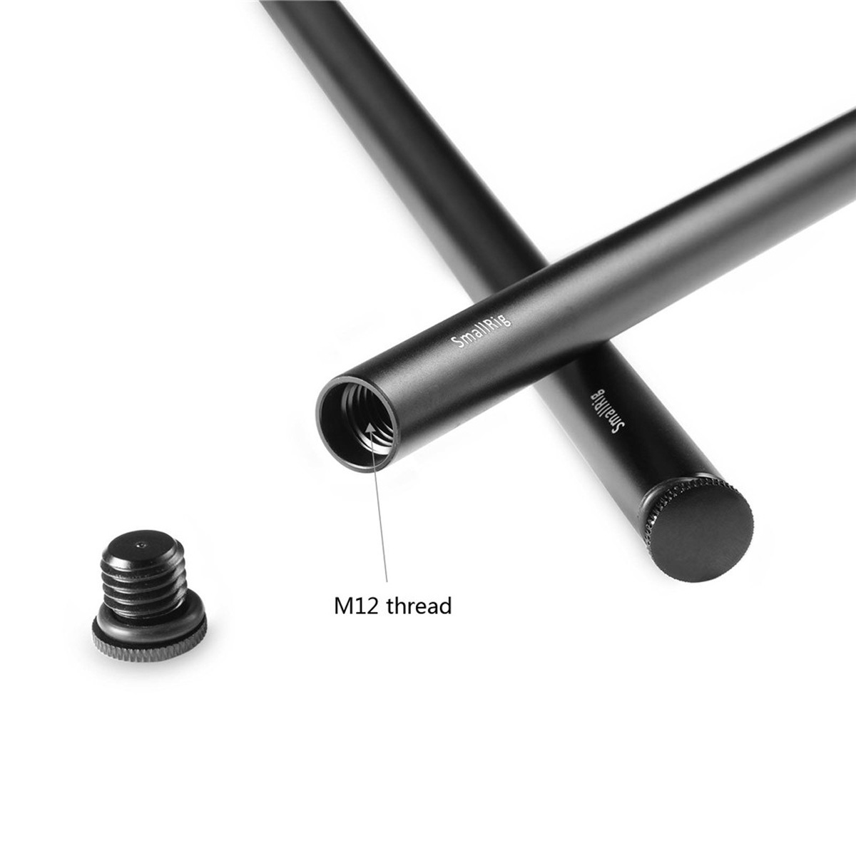 SmallRig 1054 Aluminium-Rods 41 cm, 2-er Pack, mit M12-Innengewinde (15 mm)