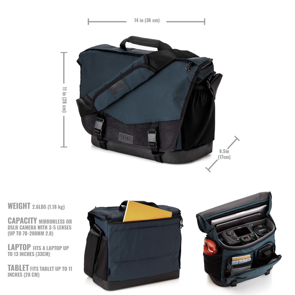 Tenba Tasche Messenger DNA 13 Slim blau 0816779022897