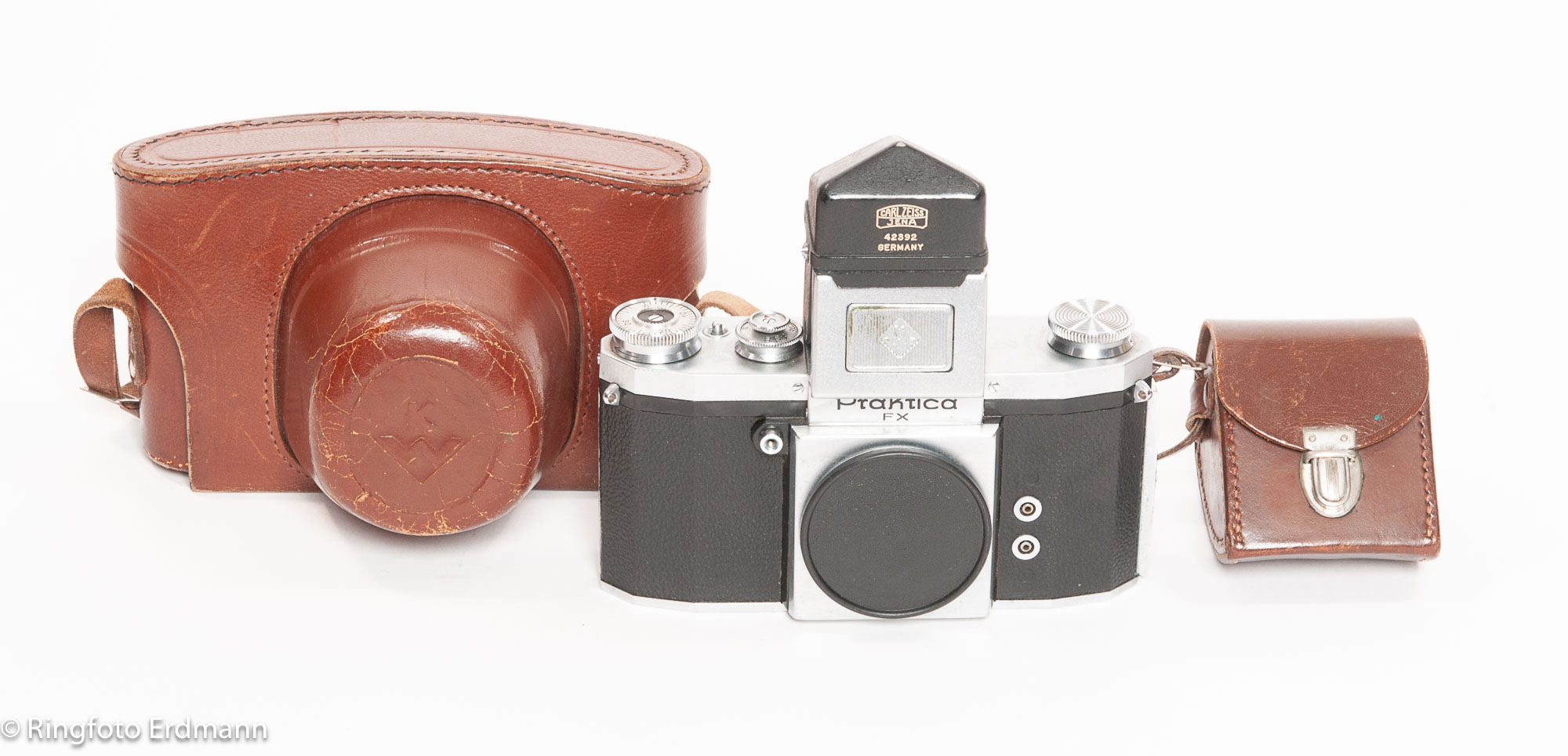 Praktica FX mit Spiegelsucher und Tasche - Auslösung defekt