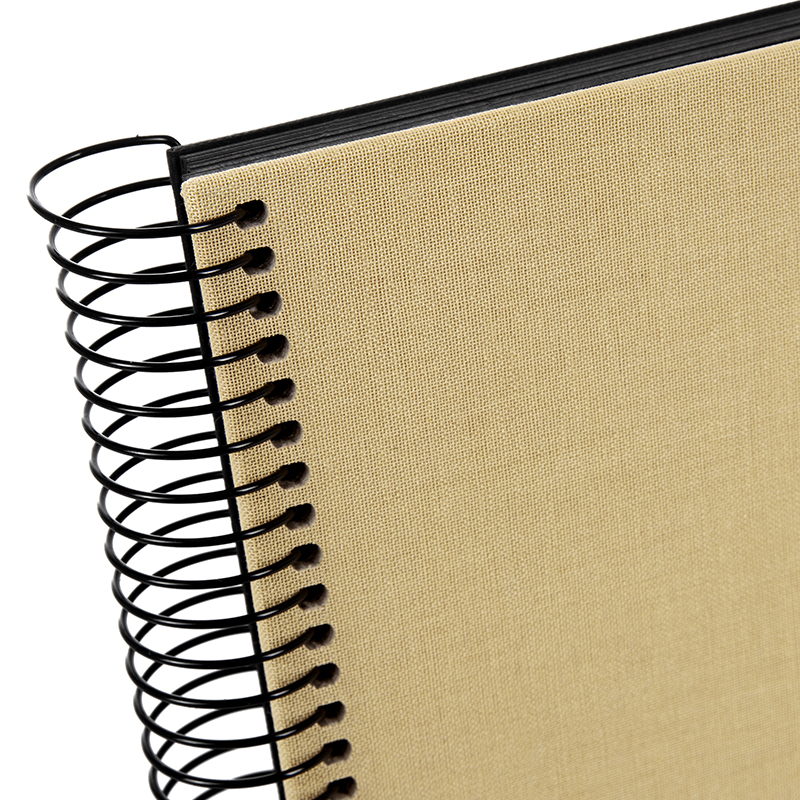 Goldbuch Spiralalbum 35x30cm Bella Vista beige - Leinen mit 40 schwarze Seiten 4009835254066