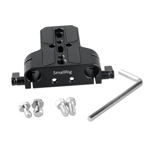 SmallRig 1674 Baseplatte mit zwei 15 mm Rodaufnahmen